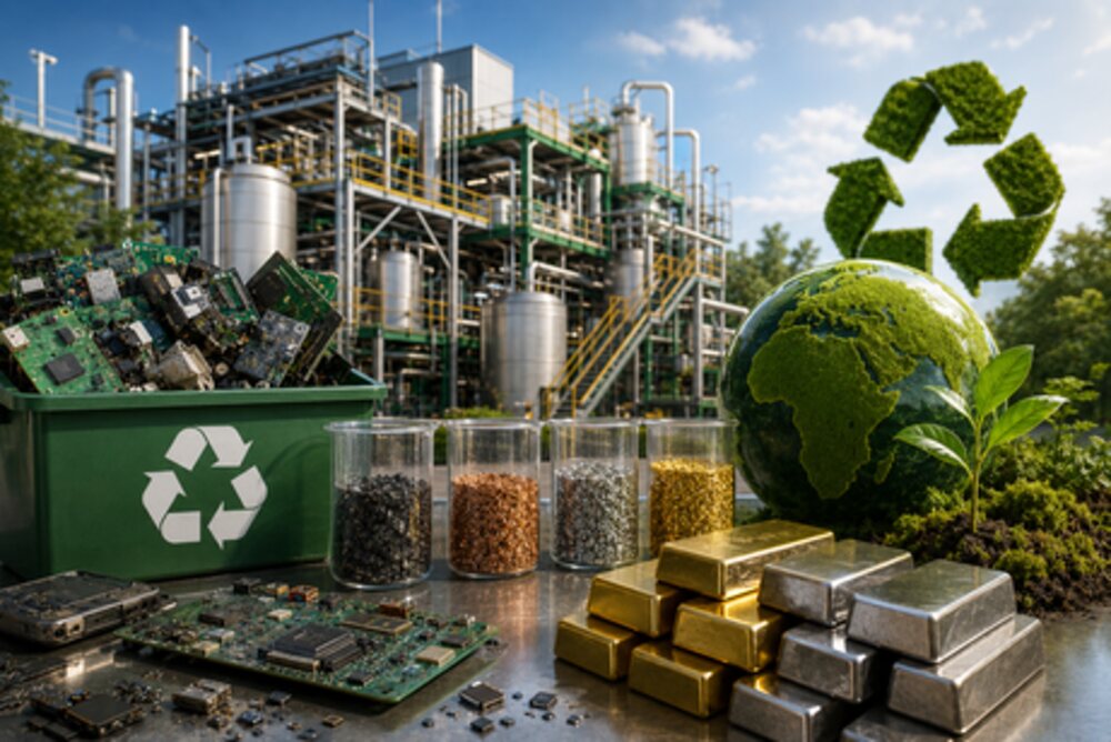 Electronic waste sorted for precious metal recovery